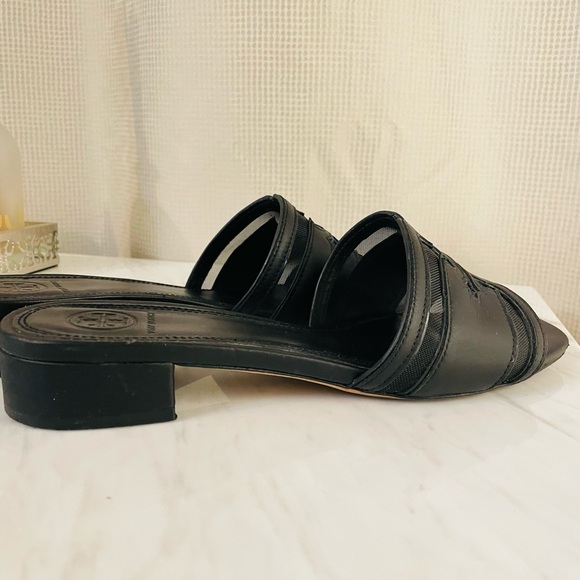 Tory Burch Stitched Logo 30MM Slide, Sz 7.5 - Picture 5 of 10